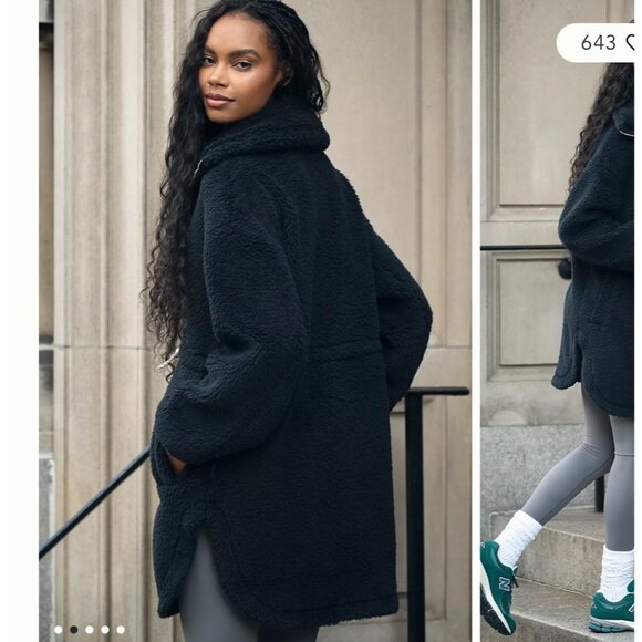 Varley Jamie Sherpa Jacket Black Women’s Size XS Q1 - Picture 3 of 14